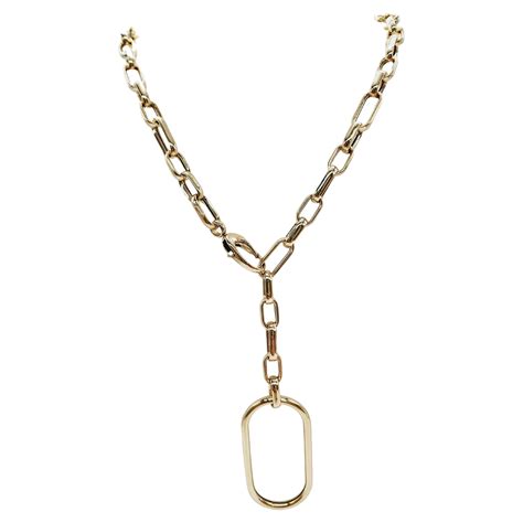 gucci high jewelry 2024|14k Gucci link necklace.